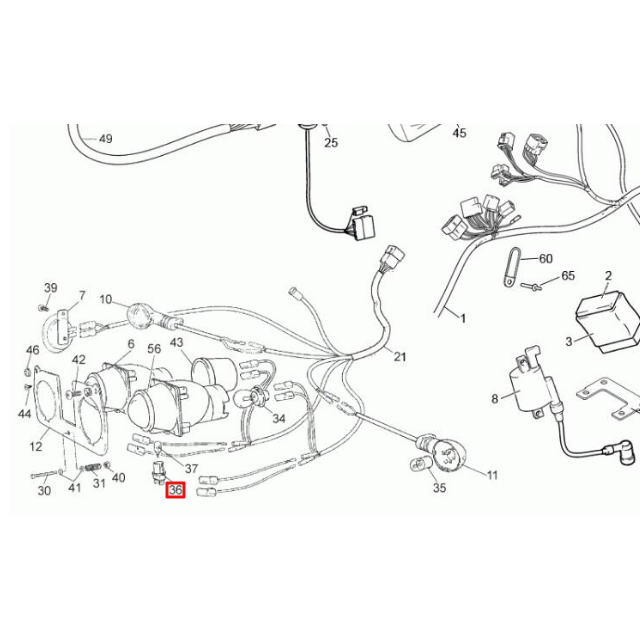 Portalámparas Rieju 50-125 Matrix