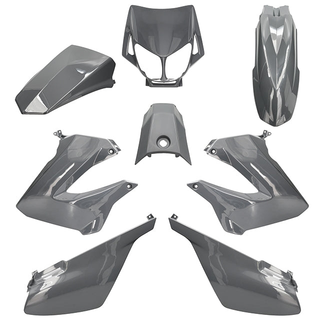 Carenados Derbi Senda 2000-2010 8 piezas inyección AllPro - Gris