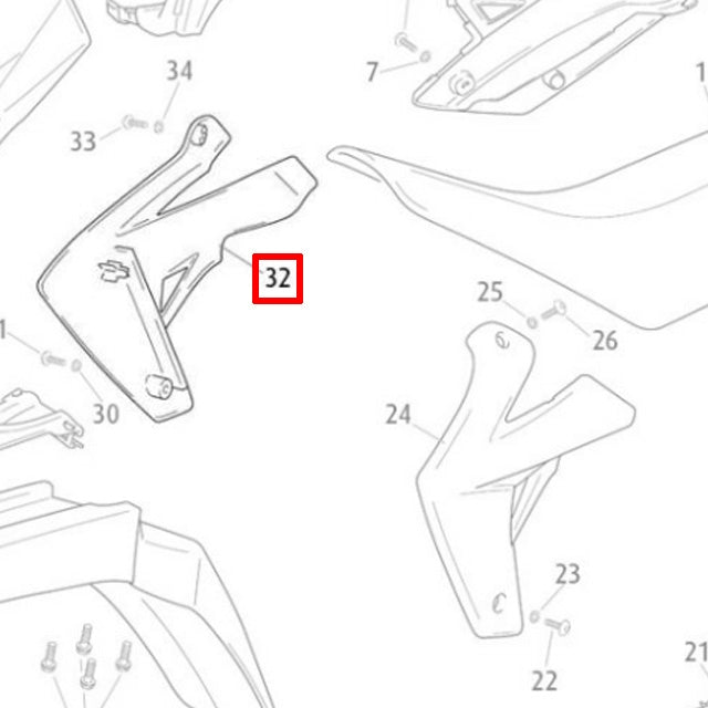 Tapa radiador izquierda Rieju 50 MRT negro