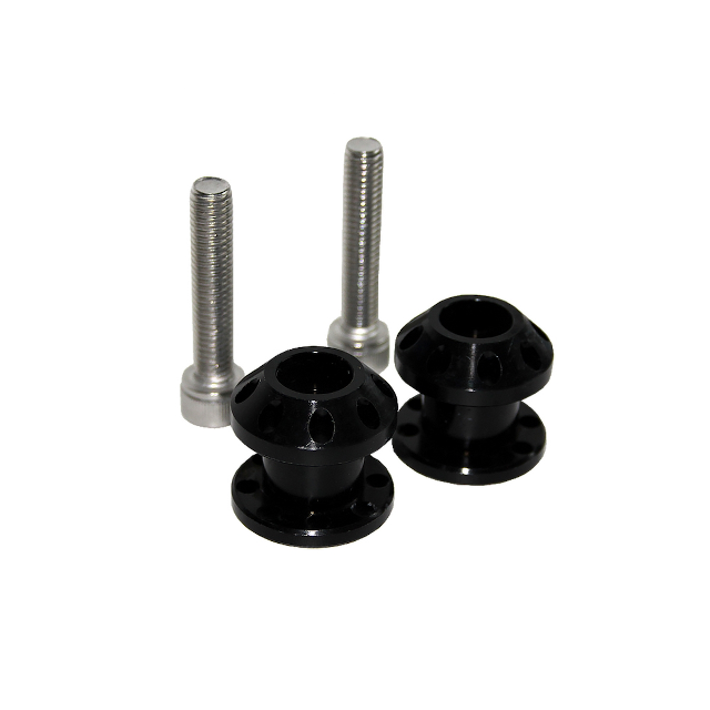 Diabolos aluminio CNC M8x40mm YCF - Negro