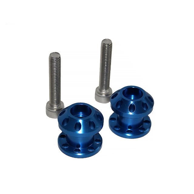 Diabolos aluminio CNC M8x40mm YCF - Azul