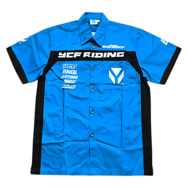 Camisa YCF Racing Azul claro Talla S