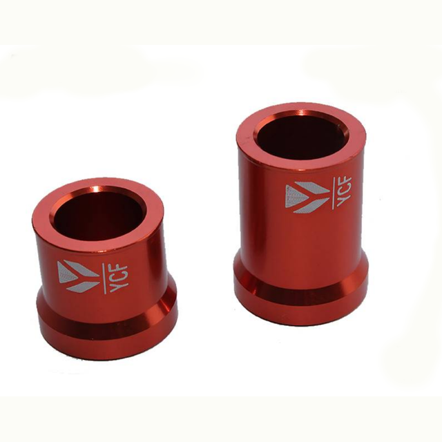 Casquillos CNC rueda delantera Pitbike YCF - Naranja