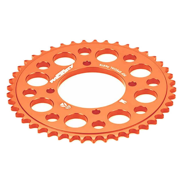 Corona Pitbike Z-37 420 4 agujeros Aluminio Naranja YCF
