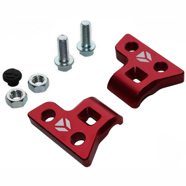 Soporte CNC Latiguillo de freno delantero Pitbike YCF - Rojo