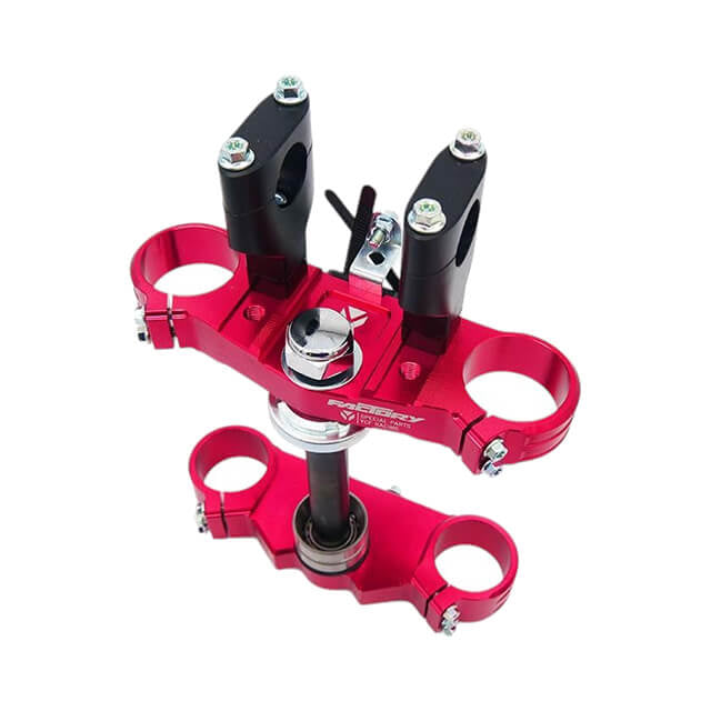 Tija completa de aluminio CNC 48/48 170mm Pitbike YCF Factory SP3 - Rojo