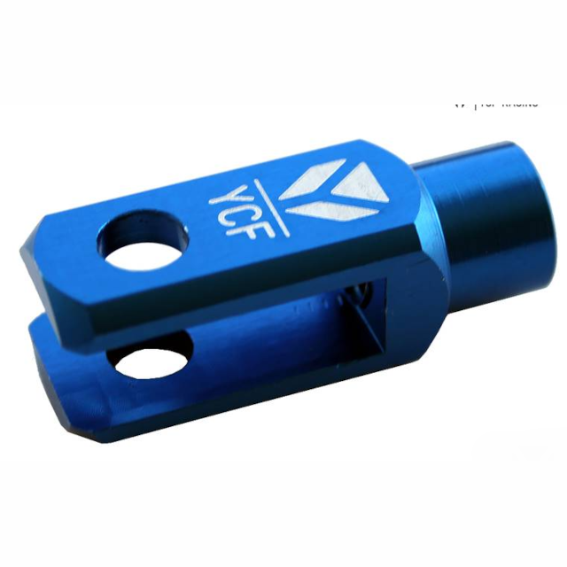 Horquilla pedal de freno aluminio CNC Pitbike YCF Factory - Azul