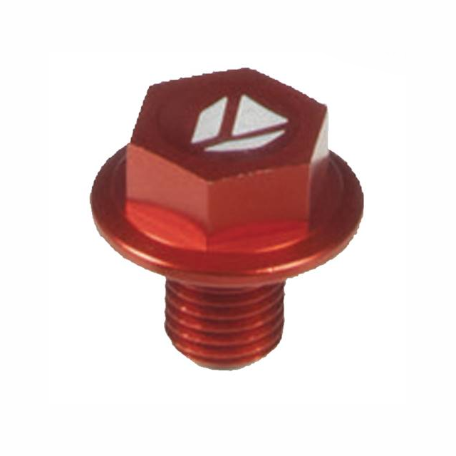 Tapón vaciado aceite CNC imantado Pitbike Naranja