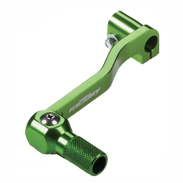Pedal de cambio Pitbike aluminio CNC eje corto YCF - Verde