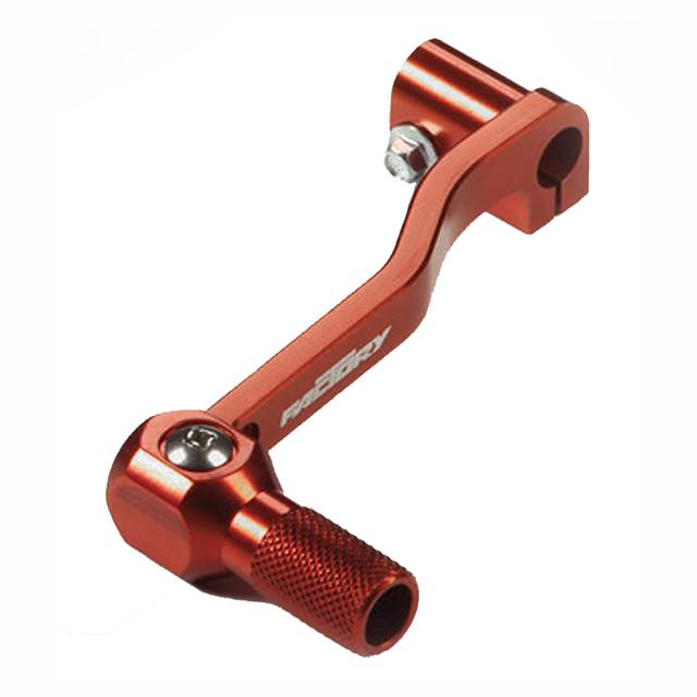 Pedal de cambio Pitbike aluminio CNC eje corto YCF - Naranja