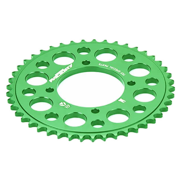 Corona Pitbike Z-39 420 4 agujeros Aluminio Verde YCF