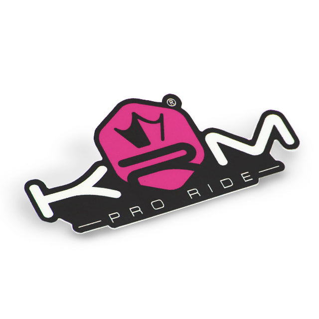 Pegatina KRM Pro Ride 8x4cm - Rosa