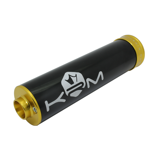 Silenciador 90-110cc aluminio 2019 KRM - Negro / Oro
