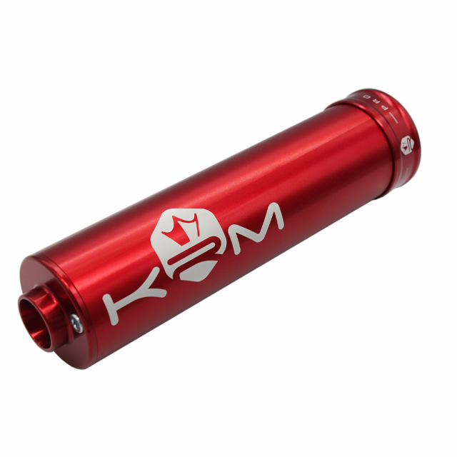 Silenciador 70-90cc aluminio 2019 KRM - Rojo