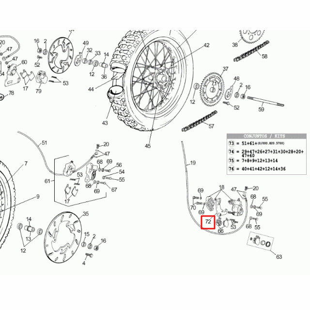 Soporte pinza de freno delantera Rieju 50 MRX/RR/Spike