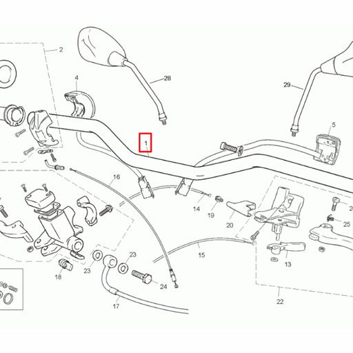 [0/000.170.7100] Manillar Rieju 50-125 RS2