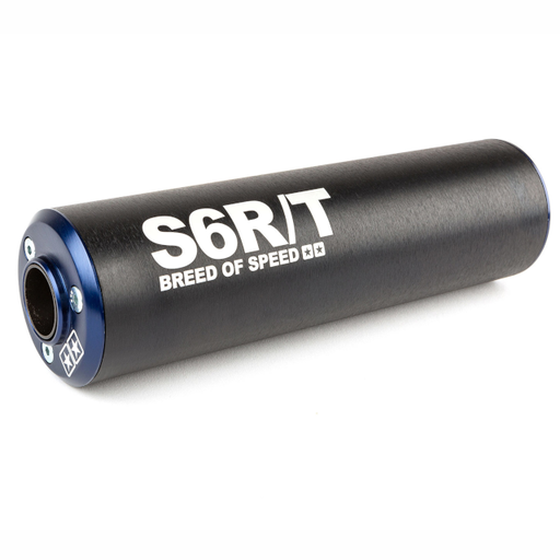 [S6-96ET033/BL] Silenciador Stage6 R/T 80 - 100cc lado derecho azul/negro