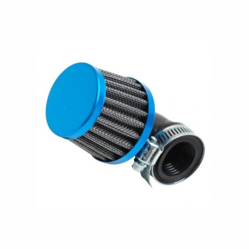 [AP30AF10.100.BL] Filtro de aire Allpro tipo K&N codo 90º pequeño Ø28-35mm azul