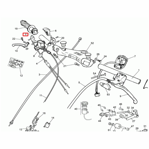 [0/000.530.0410] Mando de gas Rieju 50 RS1