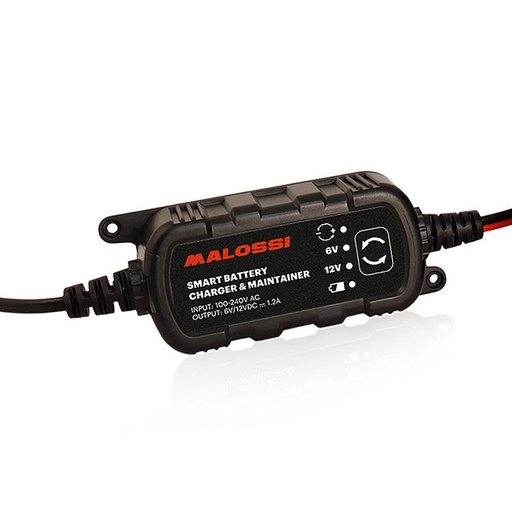 [4419240] Cargador de bateria SMART BATTERY CHARGE & MANTEINER 6V/12V 1A para baterias de 2 a 20 Ah Malossi