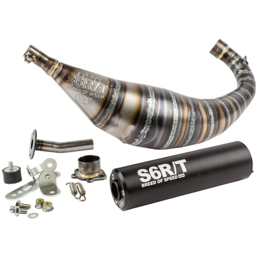 [S6-96193951/BK] Escape Derbi Stage6 R/T 90-100cc - Silenciador Negro