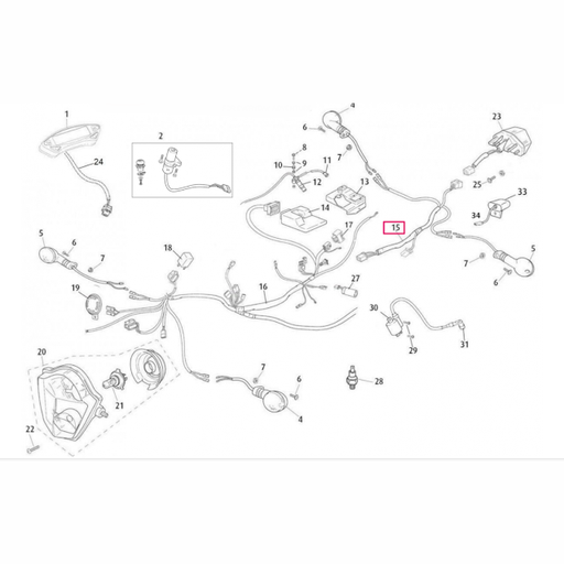 [0/000.160.5043] Instalación eléctrica trasera Rieju 50 MRT
