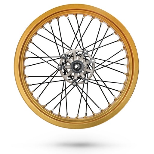 [0/000.120.5452] Rueda trasera 17" completa sin neumático Rieju 125 Tango Scrambler - Dorada