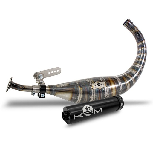 [KR530F/BK] Escape Minarelli AM6 70-80cc KRM - Silenciador Negro