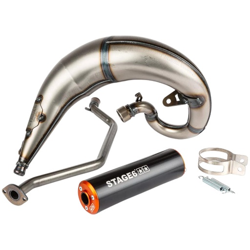 [S6-9118840/BO] Escape Stage6 Streetrace por arriba Sherco SE / SM - Silenciador Negro/Naranja