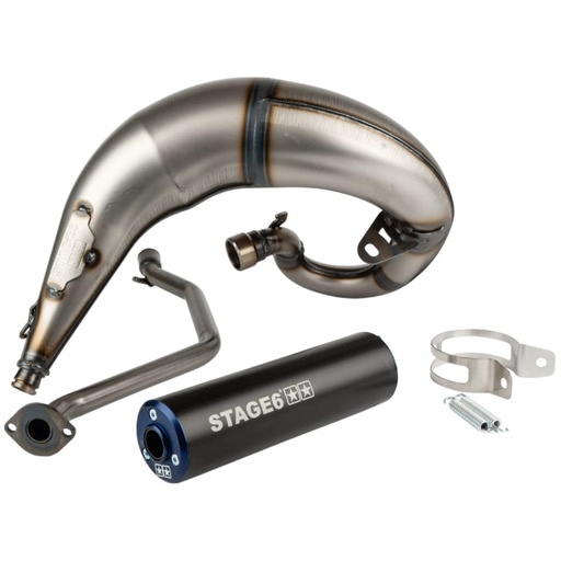 [S6-9118835/BL] Escape Stage6 Streetrace por arriba Beta RR 2012 / HM / Vent - Silenciador Negro/Azul