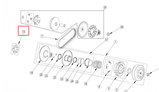[0/006.052.0053] Juego rodillos variador 8,5gr Bye Bike 17-19