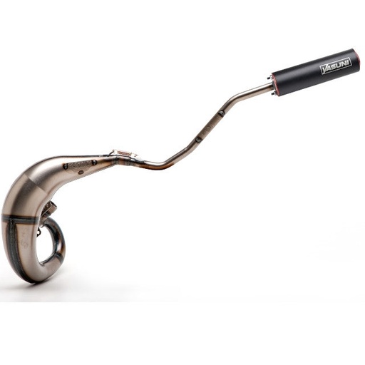 [TUB807TR-25] Escape Motorhispania / Rieju RR / Yamaha DT Yasuni CROSS ML lado izquierdo (CE) - Silenciador Rojo