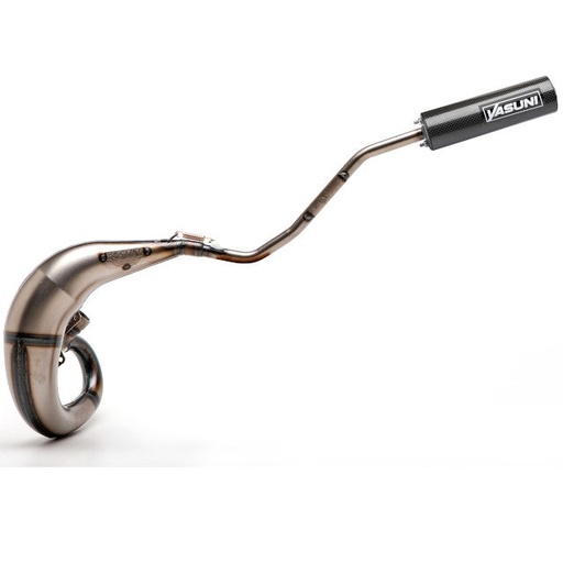 [TUB807TC-25] Escape Motorhispania / Rieju RR / Yamaha DT Yasuni CROSS ML lado izquierdo (CE) - Silenciador Carbono