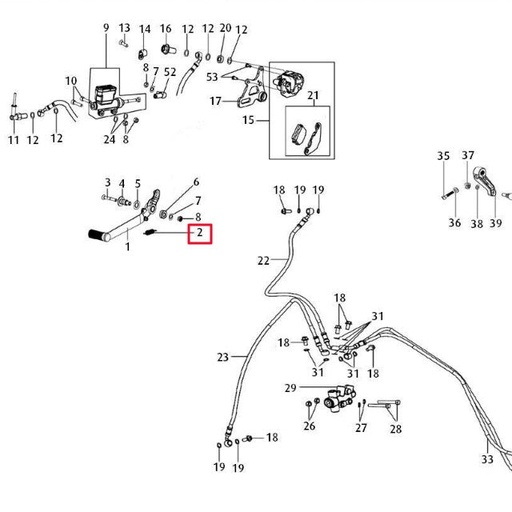 [0/000.470.7001] Muelle pedal de freno Rieju 50-125 RS3