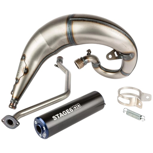 [S6-9118820/BL] Escape Stage6 Streetrace por arriba Rieju MRT - Silenciador Azul/Negro