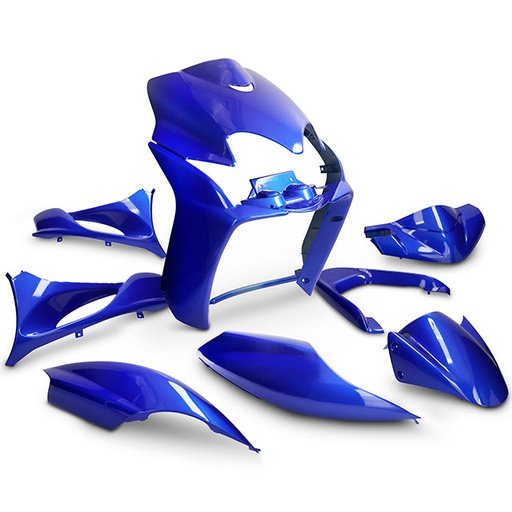 [AP55BP10.995.BL] Kit de carenados Yamaha Jog R RR / MBK Mach G 9 piezas AllPro - Azul metalizado Sparco