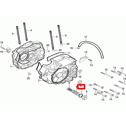 [0/250.008.0011] Retén aceite carter 14x28x7 Rieju 250 Tango