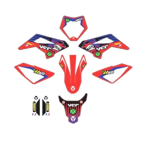 [KD50A2023] Kit de adhesivos completo YCF 50A 2023