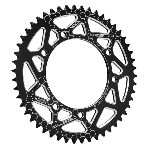 [VCR-SD450.MRT.50/BK] Corona Derbi Senda >00 / MRT / XP6 Z-50 420 Aluminio CNC VOCA - Negro