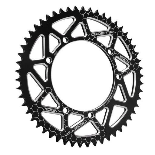 [VCR-SD450.SHO.53/BK] Corona Sherco Enduro/SM Z-53 428 Aluminio CNC VOCA - Negro