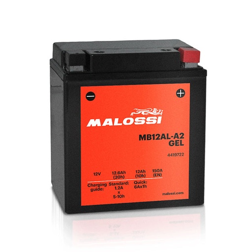 [4419722] Bateria MB12AL-A2 gel Malossi