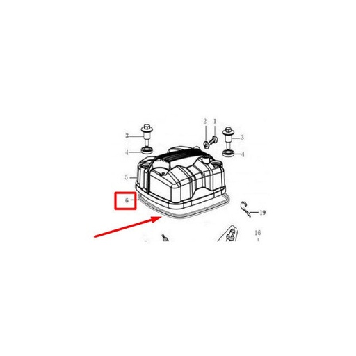 [0/006.126.0008] Junta tapa balancines motor Rieju Tango/AC/Strada 125