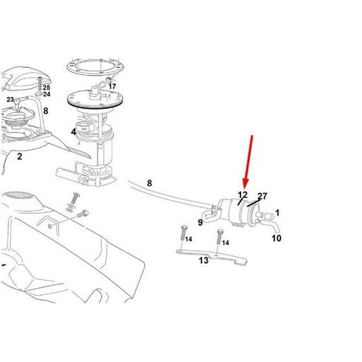 [0/000.360.4018] Goma soporte canister MRT 50-125 / Marathon 125