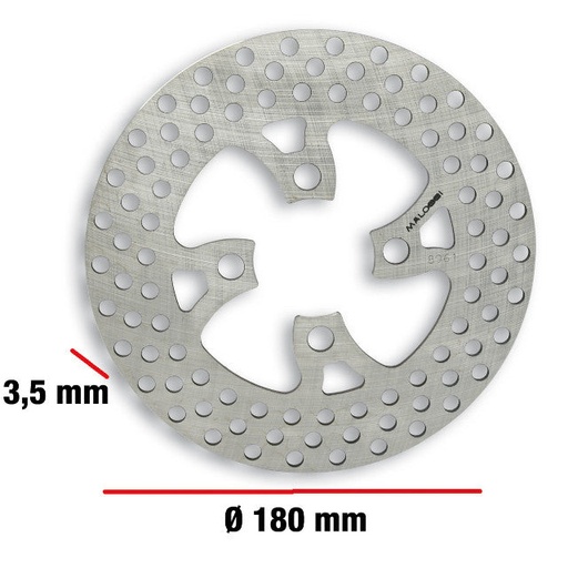 [628961] Disco de freno delantero Yamaha BW'S NG 50 d=180mm Malossi