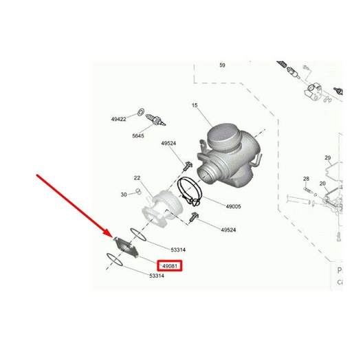 [0/226.012.0010] Junta base tobera Rieju Marathon / RS3 125