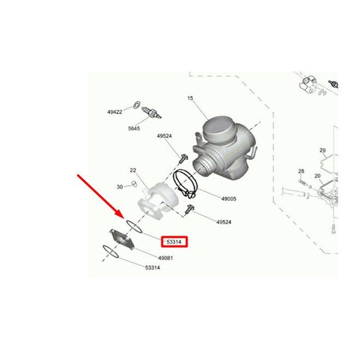[0/226.012.0013] Junta tórica tobera d.32,2x2mm carburador CBD 4E Rieju Marathon / RS3 125 - 1 unidad
