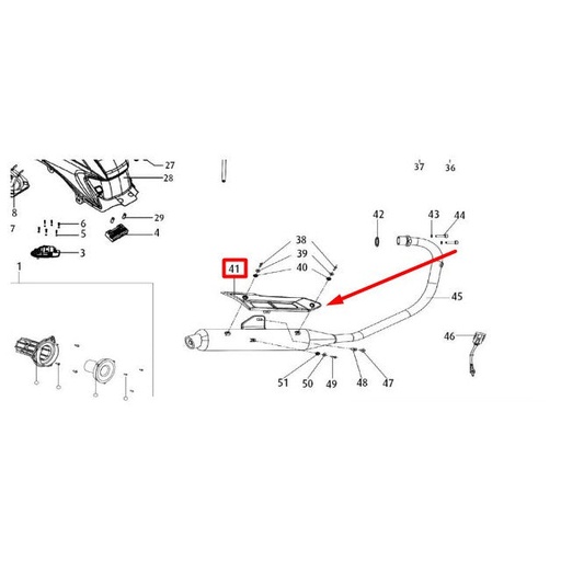 [0/000.220.4203] Protector de escape Rieju Strada 125 18-19