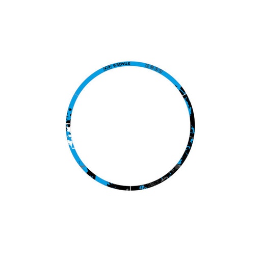 [S6-0512.1/BL] Kit de adhesivos llantas 12" Stage6 - Azul / Negro