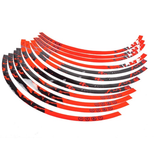 [S6-0517/RE] Kit de adhesivos llantas 17" Stage6 - Rojo / Negro