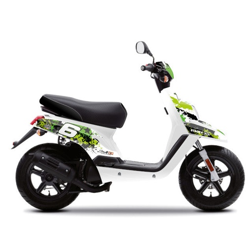 [S6-056801/GR] Kit de adhesivos Yamaha Bw's / Booster >2004 Stage6 - Verde / Negro 